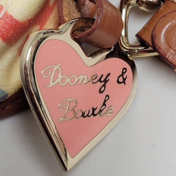 Dooney & Bourke Vintage Pouch Graffiti Canvas Leather Trim. - Picture 11 of 14